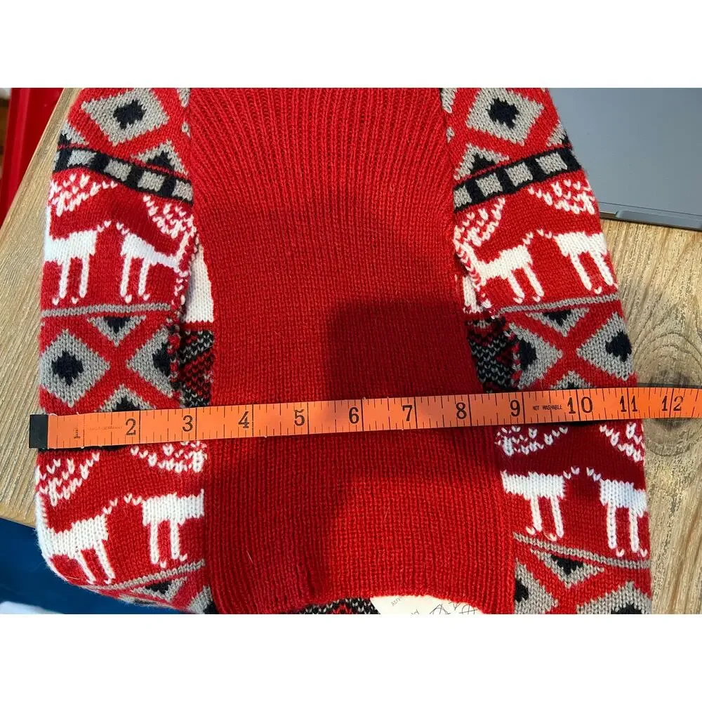 Dog hooded reindeer sweater